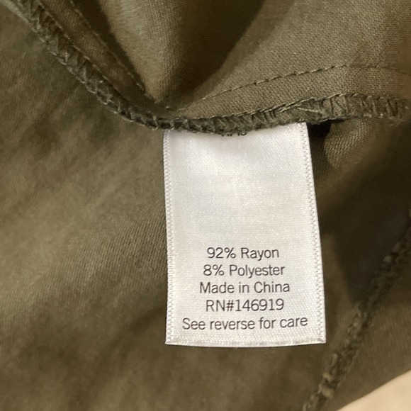 Nine West Women's Green Utility Jacket Coat Size Small Long Sleeve Pockets Zip - Picture 9 of 10